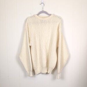 040 vintage Eaton Cream Crew Neck Sweater